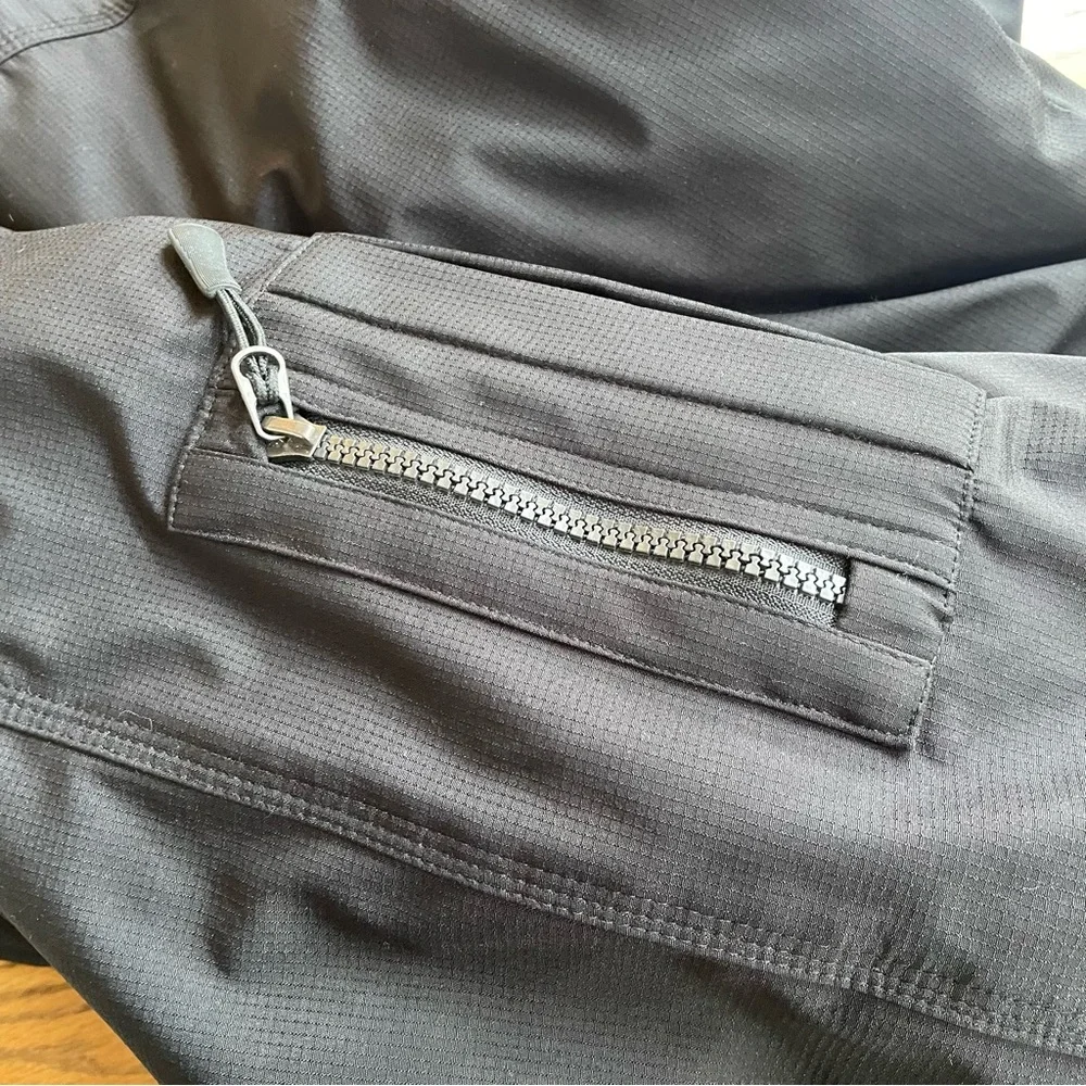 Calvin Klein Quilted Bomber Jacket Men's XL Black Full Zip Pockets Rib Knit Trim - Picture 4 of 7